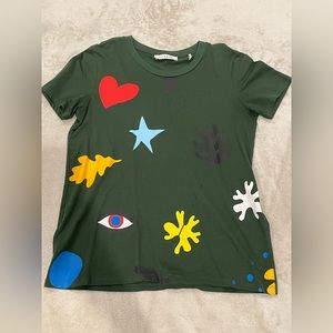 Sandro printed pattern t-shirt